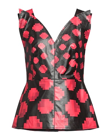 MARNI Top Red 52% Polyurethane, 40% Viscose, 8% Polyester