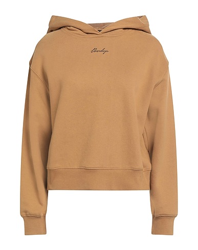 DONDUP Hooded track jacket  Camel 100% Cotton, Elastane