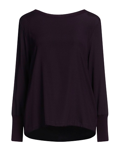 LE TRICOT PERUGIA Top Plum 93% Silk, 7% Elastane, Viscose, Wool, Cashmere