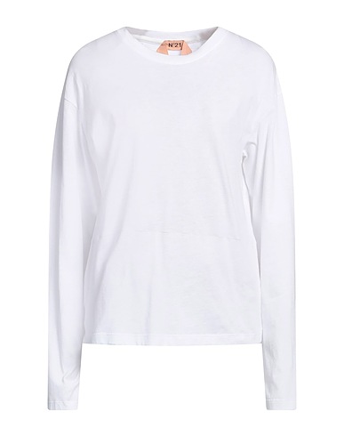 N°21 Базовая футболка Белый 100% Хлопок, Вискоза, Полиэстер