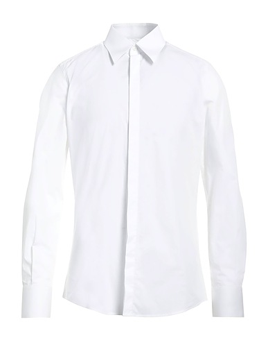 DOLCE&GABBANA Solid color shirt White 100% Cotton