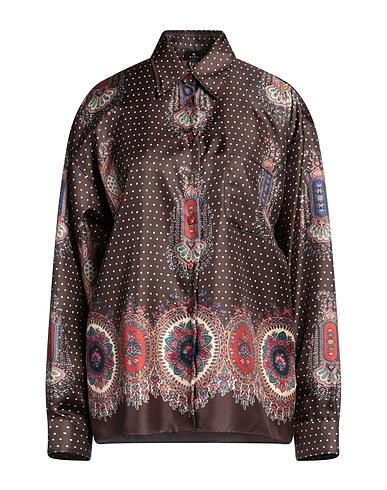ETRO Camicie  e bluse fantasia Testa di moro 100% Seta