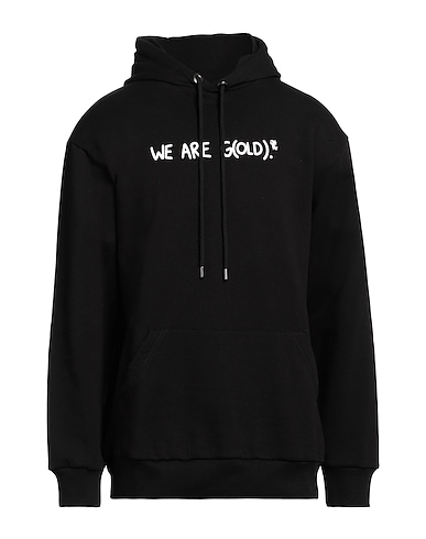 THROWBACK. Hoodie Schwarz 100% Baumwolle