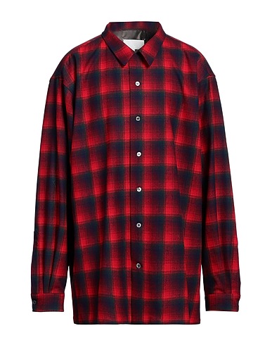 MAISON MARGIELA Checked shirt Red 100% Wool