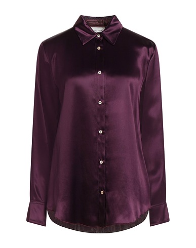 FORTE_FORTE Solid colour shirts & blouses Dark purple 58% Acetate, 42% Viscose, Cupro