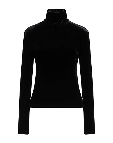SAINT LAURENT Top Black 77% Viscose, 21% Polyamide, 2% Elastane