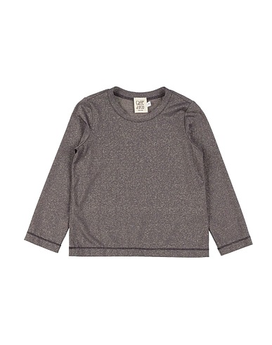 CAFFÉ D'ORZO T-shirt Viola scuro 72% Viscosa, 12% Poliestere, 11% Nylon, 5% Elastan