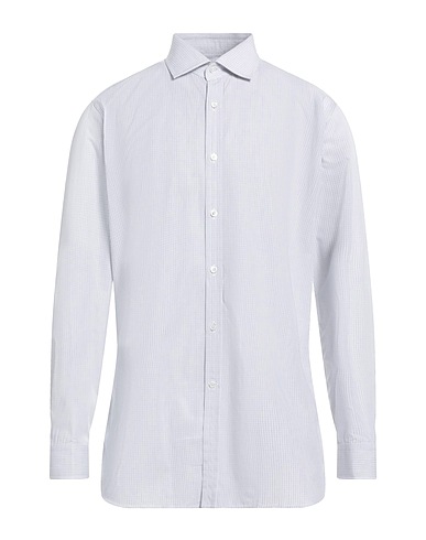 DUNHILL Checked shirt Grey 100% Cotton