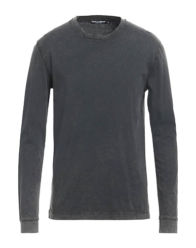 DOLCE&GABBANA Basic T-shirt Charcoal 100% Cotton