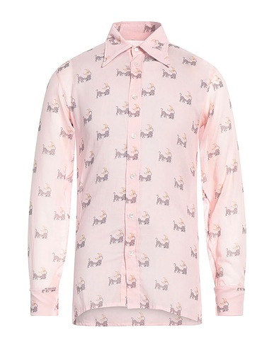 MAISON MARGIELA Patterned shirt Pink 100% Cotton