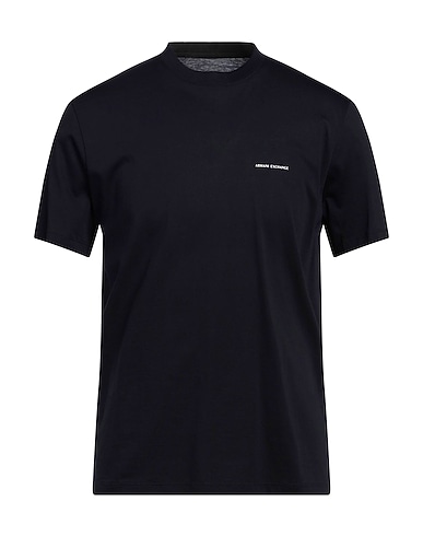 ARMANI EXCHANGE Basic T-Shirt Midnight blue 100% Cotton
