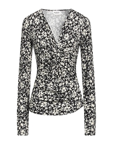 MARANT ÉTOILE T-shirt Black 95% Viscose, 5% Elastane