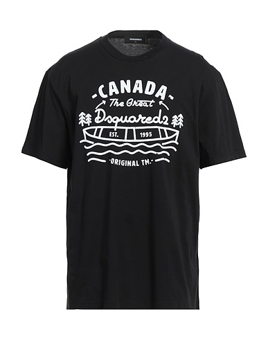 DSQUARED2 Ｔシャツ ブラック コットン 100%