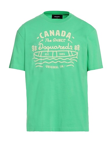 DSQUARED2 T-shirt Light green 100% Cotton