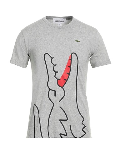 LACOSTE x COMME des GARÇONS SHIRT Ｔシャツ ライトグレー コットン 100%