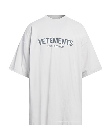 VETEMENTS オーバーサイズTシャツ グレー コットン 100%