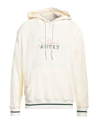 AUTRY Hooded track jacket  Ivory 80% Cotton, 20% Polyester