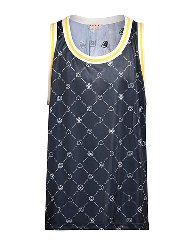 MARNI オーバーサイズTシャツ ミッドナイトブルー ポリエステル 100%