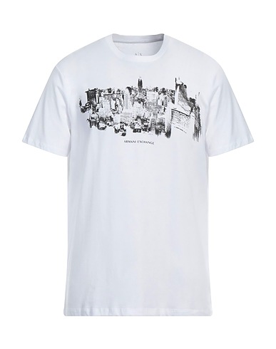 ARMANI EXCHANGE T-shirt White 95% Cotton, 5% Elastane