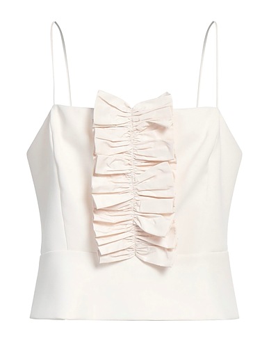 PINKO Top Cream 98% Polyester, 2% Elastane