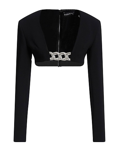 DAVID KOMA Top Black 52% Acetate, 45% Viscose, 3% Elastane, Glass
