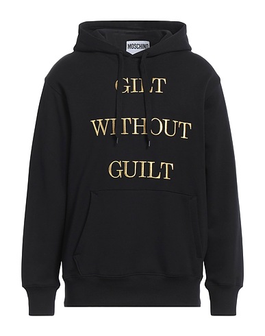 MOSCHINO Hooded sweatshirt Black 100% Cotton