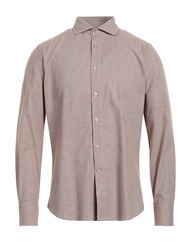 SEVENTY VENEZIA Patterned shirt Brown 100% Cotton