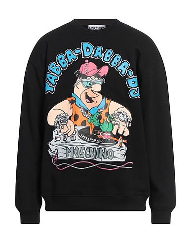 MOSCHINO Sweatshirt COUTURE + THE FLINTSTONES Black 100% Cotton