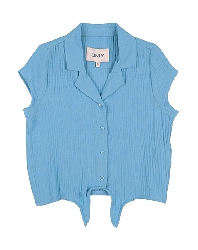 KIDS ONLY Solid color shirts & blouses Light blue 80% Cotton, 20% Recycled cotton
