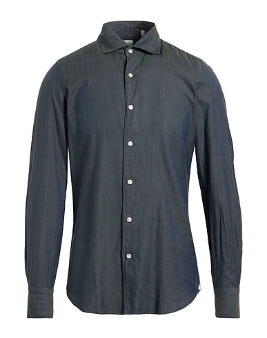 FINAMORE 1925 Patterned shirt Grey 100% Cotton