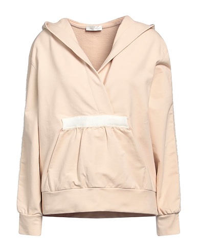 PANICALE Hooded sweatshirt Beige 89% Cotton, 11% Elastane