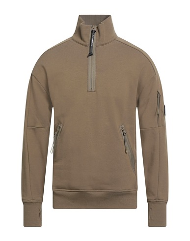 C.P. COMPANY Felpa Verde militare 100% Cotone