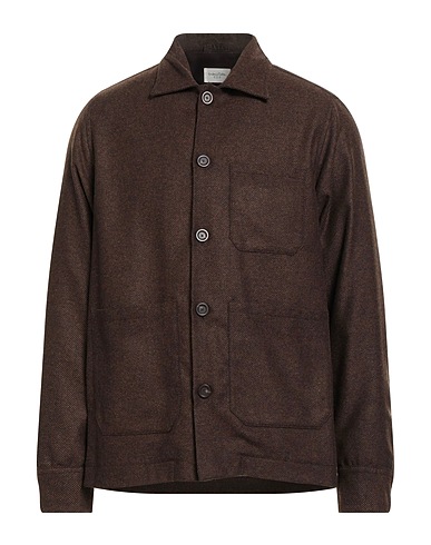 TINTORIA MATTEI 954 Solid colour shirt 50% Wool, 40% Polyester, 10% Polyamide