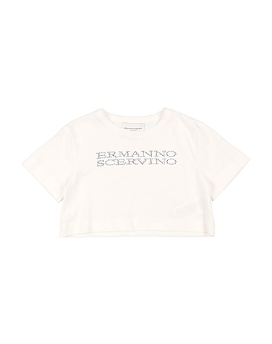 ERMANNO SCERVINO JUNIOR T-shirt Bianco 100% Cotone