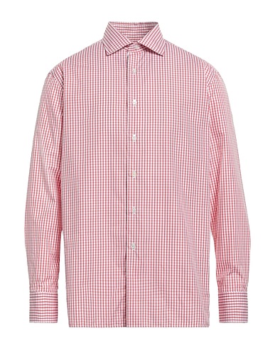 DUNHILL Checked shirt Red 100% Cotton