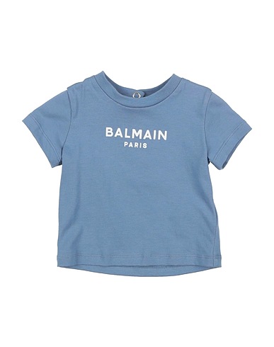 BALMAIN T-shirt Slate blue 100% Cotton