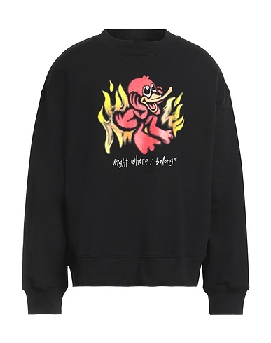 DOMREBEL Sudadera Negro 100% Algodón