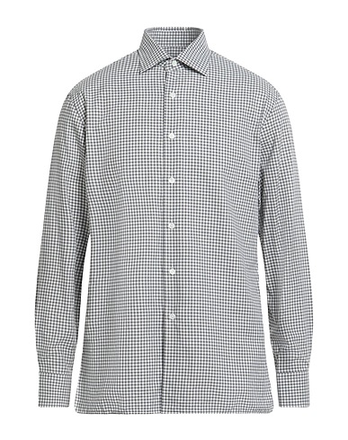 DUNHILL Checked shirt Lead 100% Cotton
