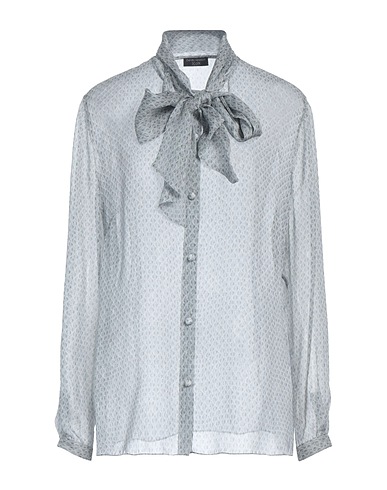 EMPORIO ARMANI Patterned shirts & blouses ICON Light grey 100% Silk