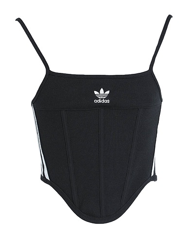 ADIDAS ORIGINALS Top 3 S CORSET
 Nero 57% Cotone, 38% Poliestere riciclato, 5% Elastan