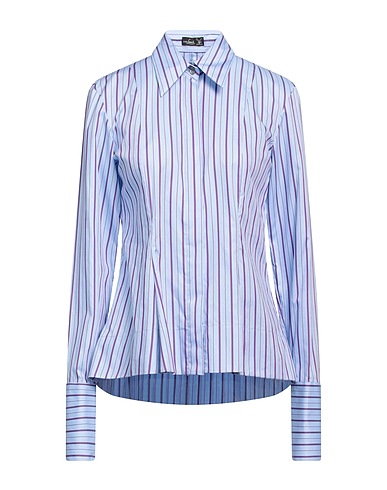 VAN LAACK Striped shirt Sky blue 100% Cotton