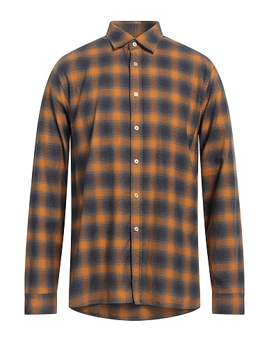 XACUS Checked shirt Yellow 100% Cotton