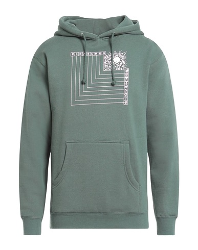 PLEASURES Hooded sweatshirt Green 70% Cotton, 30% Polyester