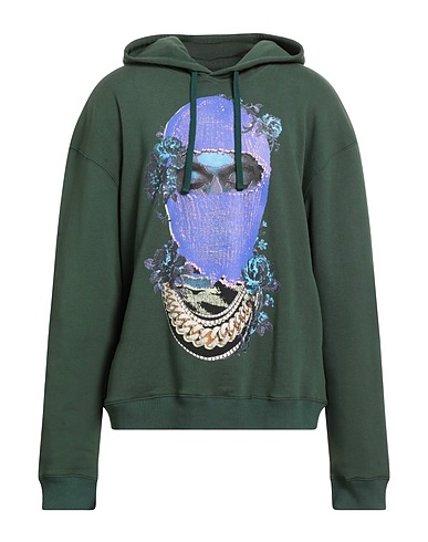 IH NOM UH NIT Sudadera Verde militar 100% Algodón, Elastán