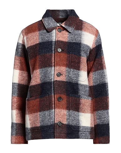 A.P.C. Checked shirt Rust 57% Wool, 43% Polyester