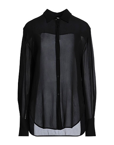 NUDE Solid colour shirts & blouses Black 100% Viscose