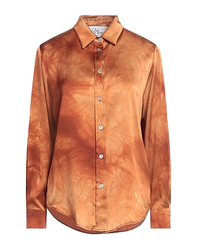 SLEEP NO MORE Silk shirts & blouses Camel 100% Silk