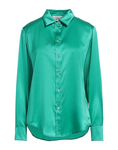 SLEEP NO MORE Chemises et chemisiers en soie VERDE SMERALDO 100% Soie