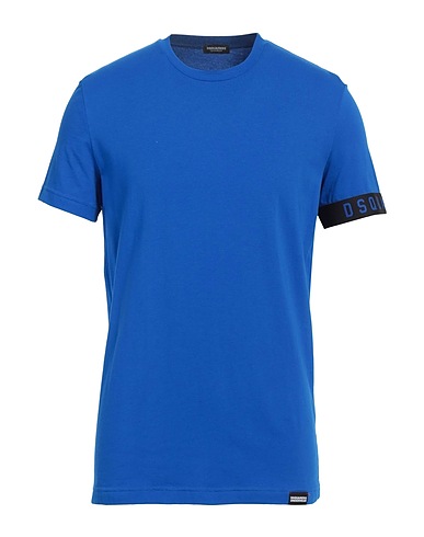 DSQUARED2 Undershirt Bright blue 95% Cotton, 5% Elastane