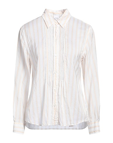 ASPESI Striped shirt Dark brown 100% Cupro